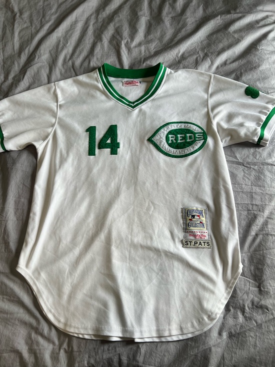 Mitchell & Ness Other - Mitchell & Ness Reds St. Patrick’s Day Pete Ross Baseball Jersey